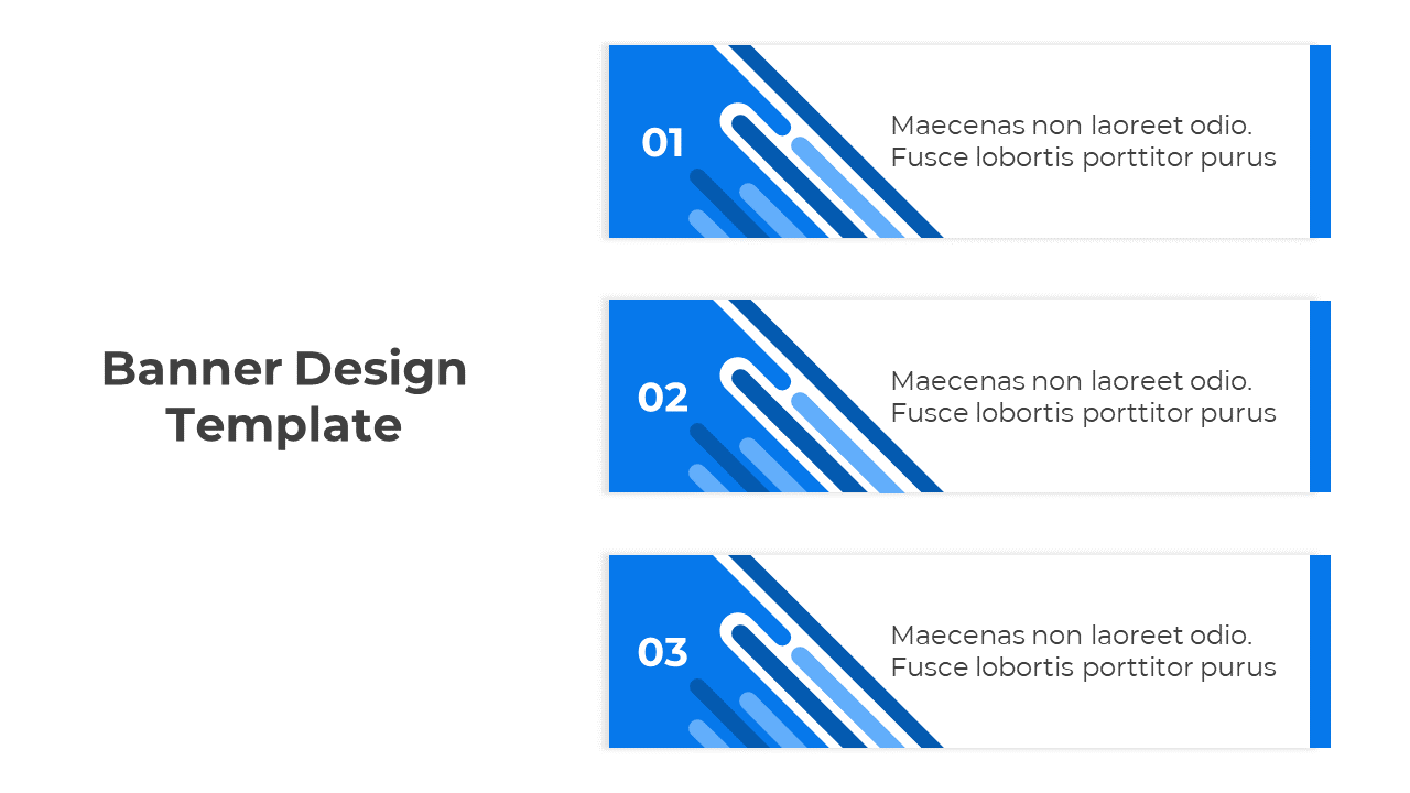 Banner Design PowerPoint And Google Slides Template