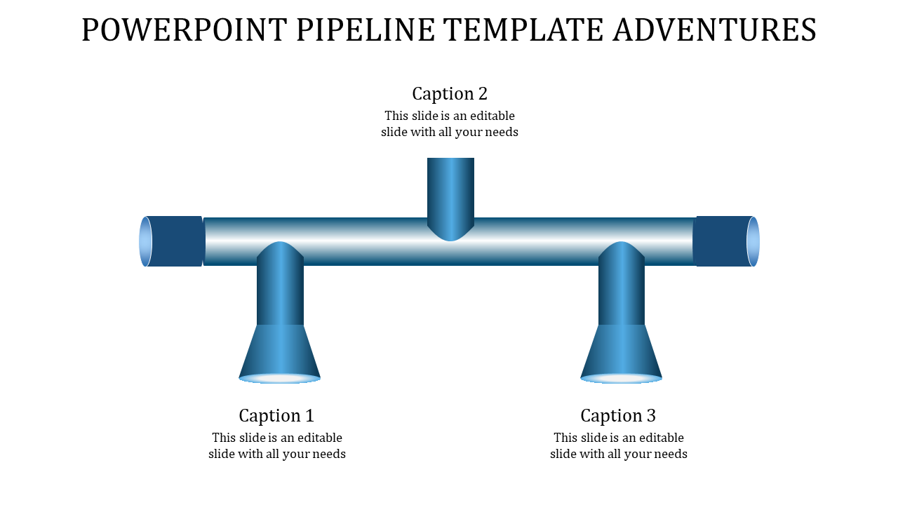 Pipeline PowerPoint Template for Process Visualization