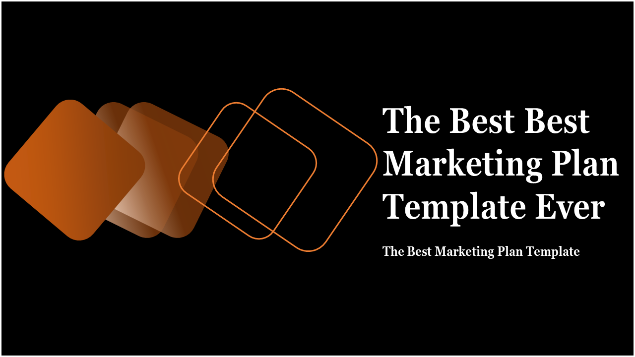 Radiant Best marketing plan template presentation PPT