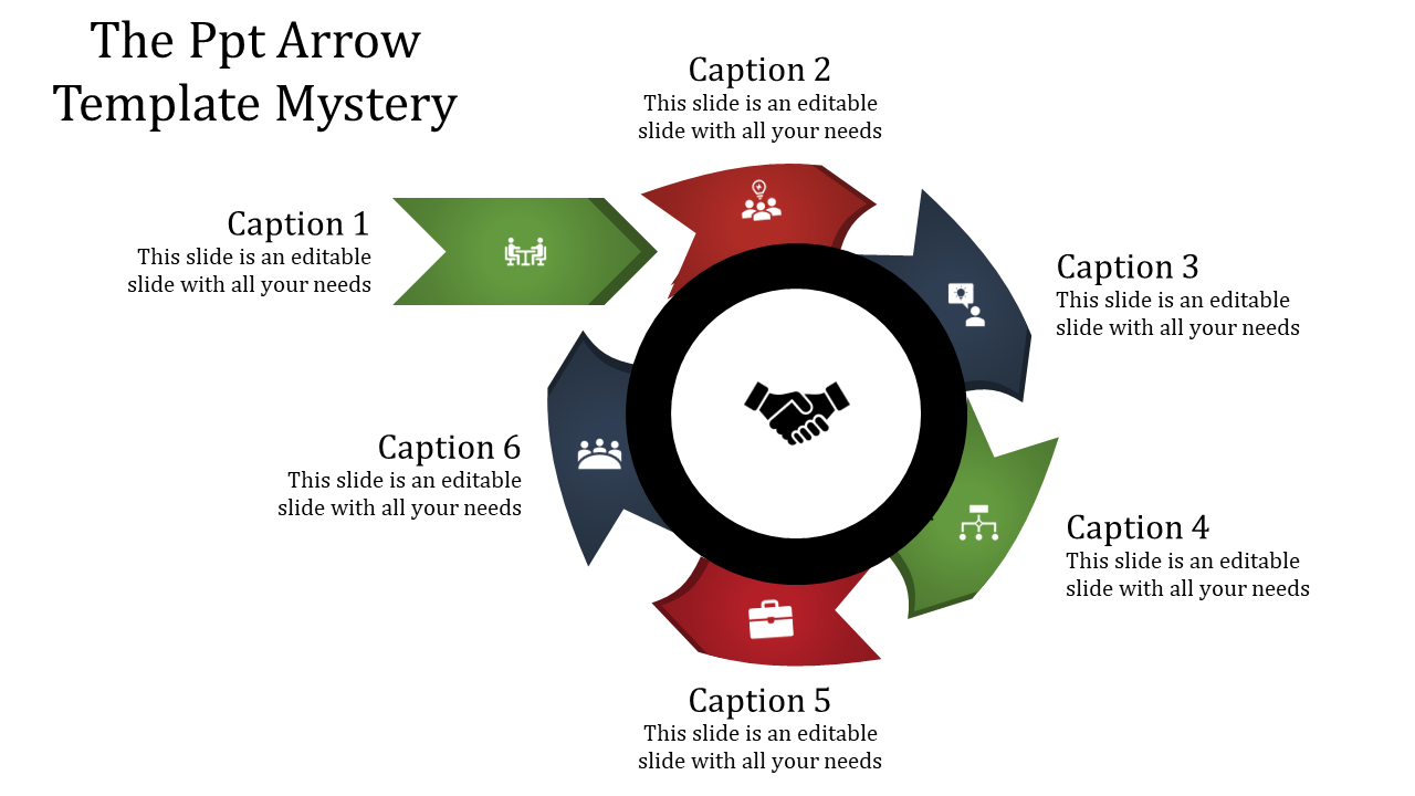 The Best PPT Arrow template and Google Slides