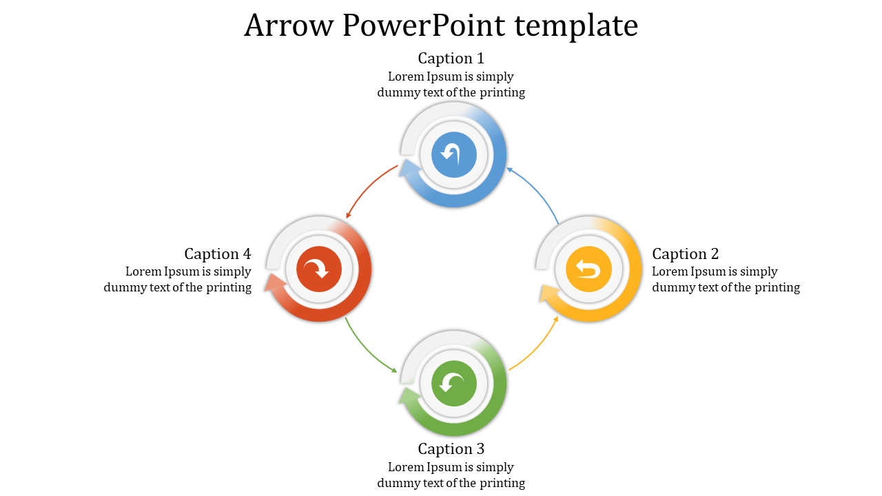 Stunning Arrows PowerPoint template and Google slides