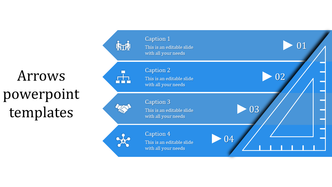 Arrows PowerPoint Templates for Visual Process Mapping