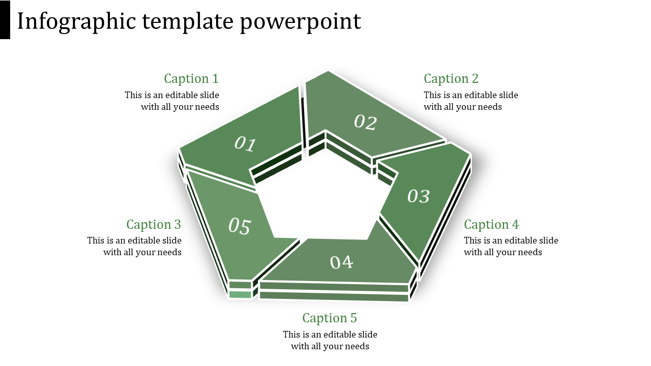 Magnificent Infographic Template Presentation with Five Node