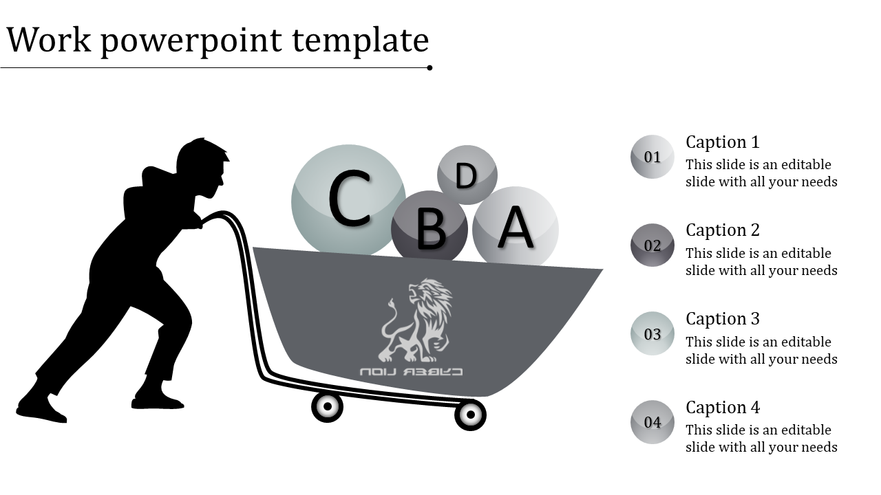 Creative Work PowerPoint Template Presentation Design