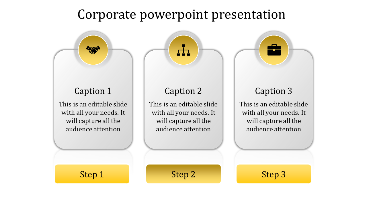 Best Corporate PowerPoint Presentation Template And Google Slides-3 Node