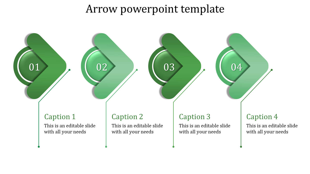 Arrow PowerPoint Template for Process Flow Diagrams