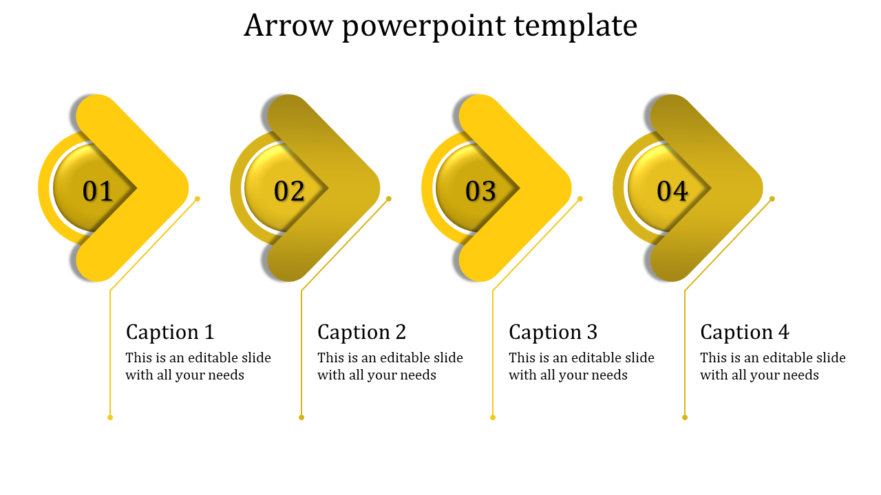 Arrow PowerPoint Template for Business Strategy Presentation