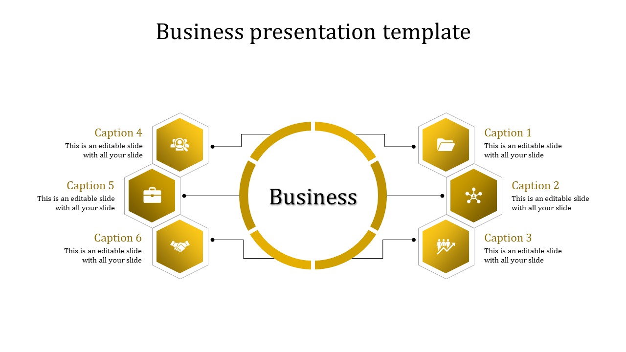 Attractive Business Presentation Slides Template Design