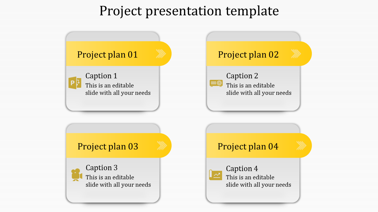 Project Presentation Template And Google Slides-Yellow Color