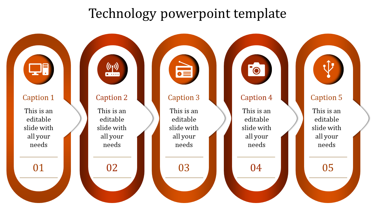 Technology PowerPoint Template for Digital Transformation