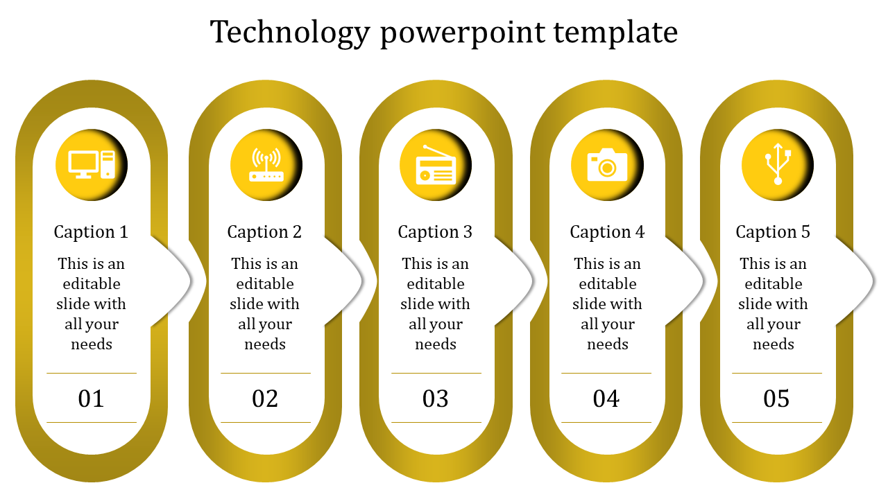 Modern Technology PowerPoint Template for Presentations