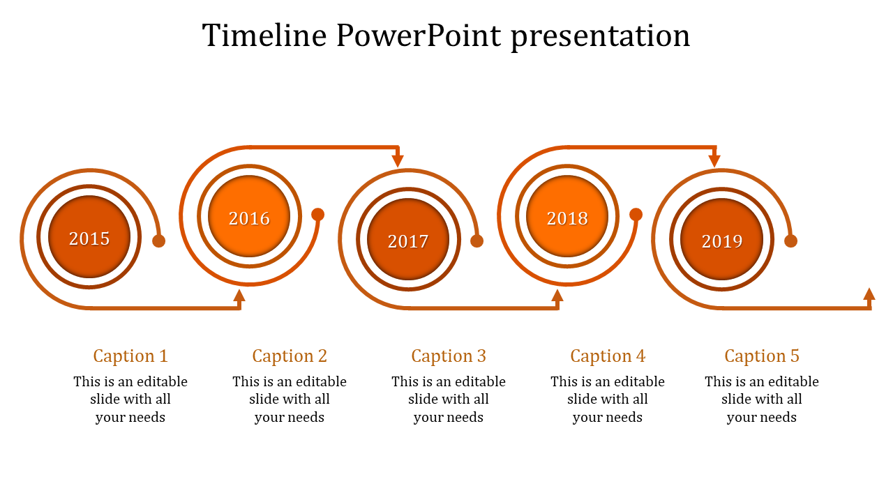 Timeline PowerPoint Presentation for Milestone Tracking