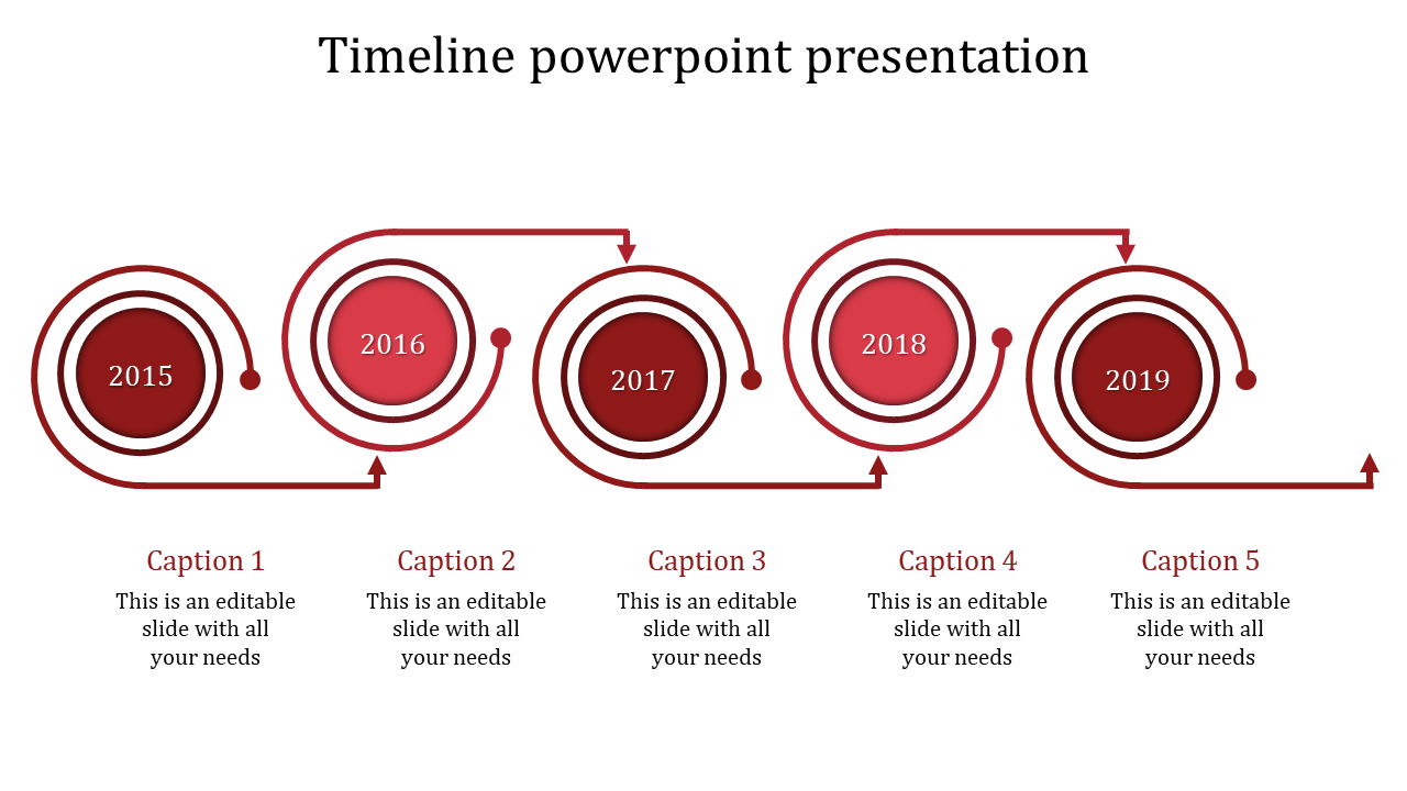 Timeline PowerPoint Presentation for Project Overview