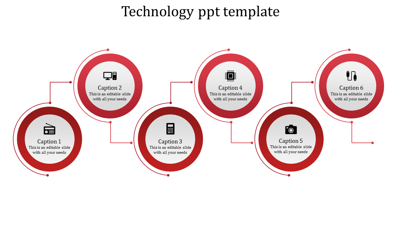 Editable Technology PPT Template and Google Slides