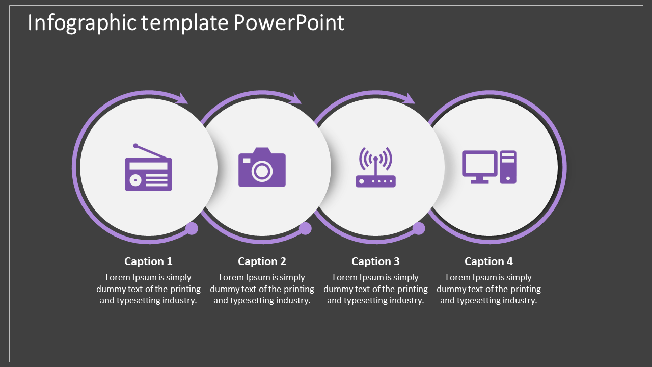 Purple Themed Infographic PowerPoint Template & Google Slides