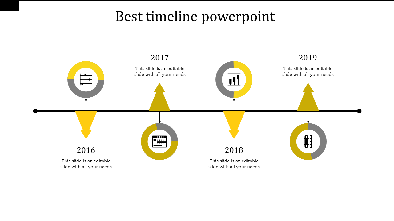 Zigzag Timeline Presentation Template and Google Slides Themes