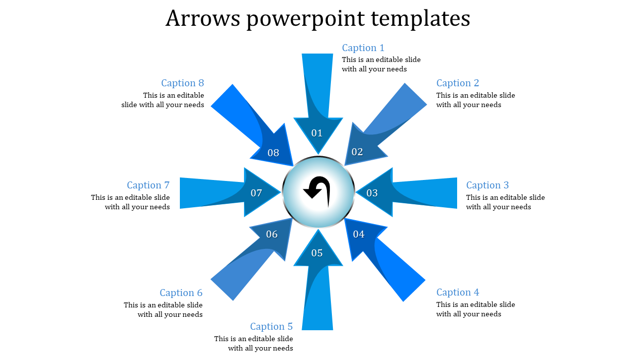 Flat Arrows PowerPoint Templates PPT For Presentation