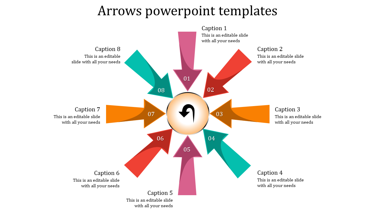 Leave an Everlasting Arrows PPT Template And Google Slides