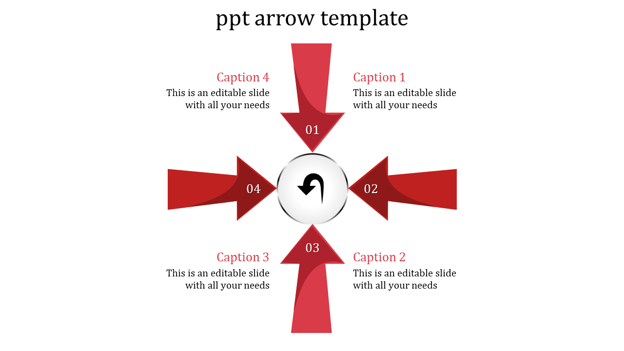 Red Arrows PowerPoint Template and Google Slides Themes