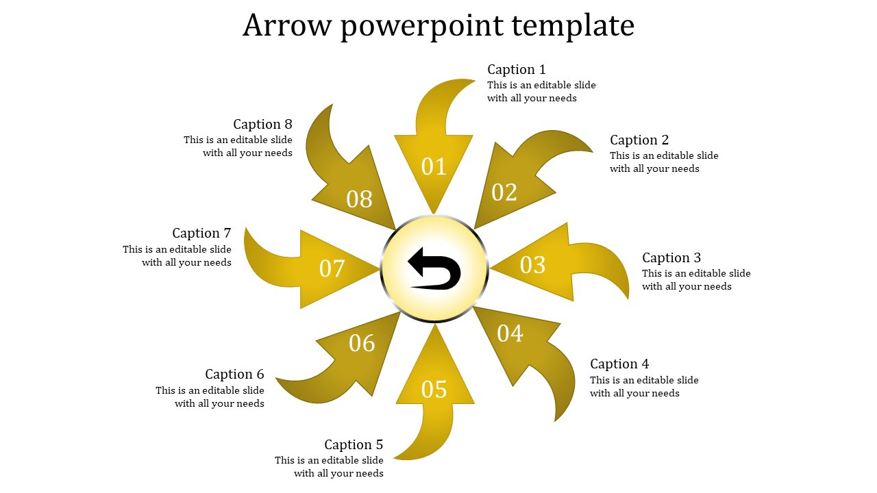 Dynamic Arrows PowerPoint Templates for Process Flow Diagrams