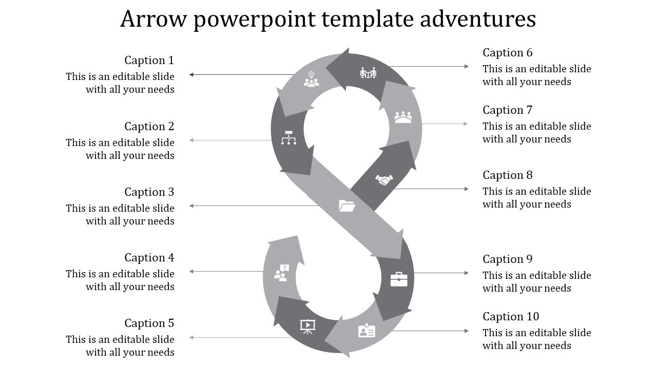 Best Arrows PowerPoint Template and Google Slides Themes