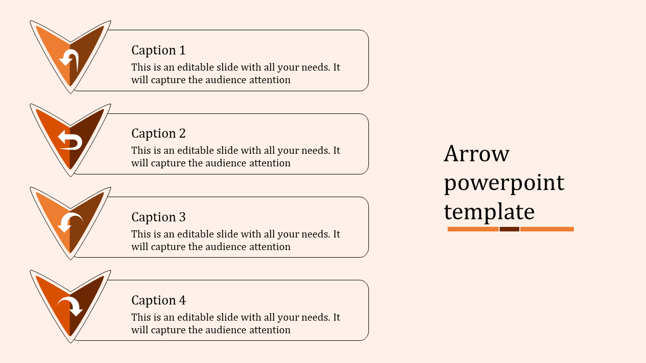 Amazing Arrow PowerPoint Presentation Template Design