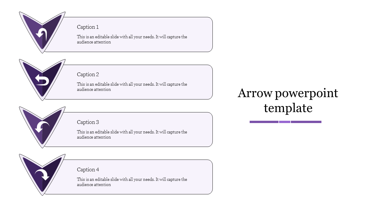 Creative Arrow PowerPoint Template Presentation Slide