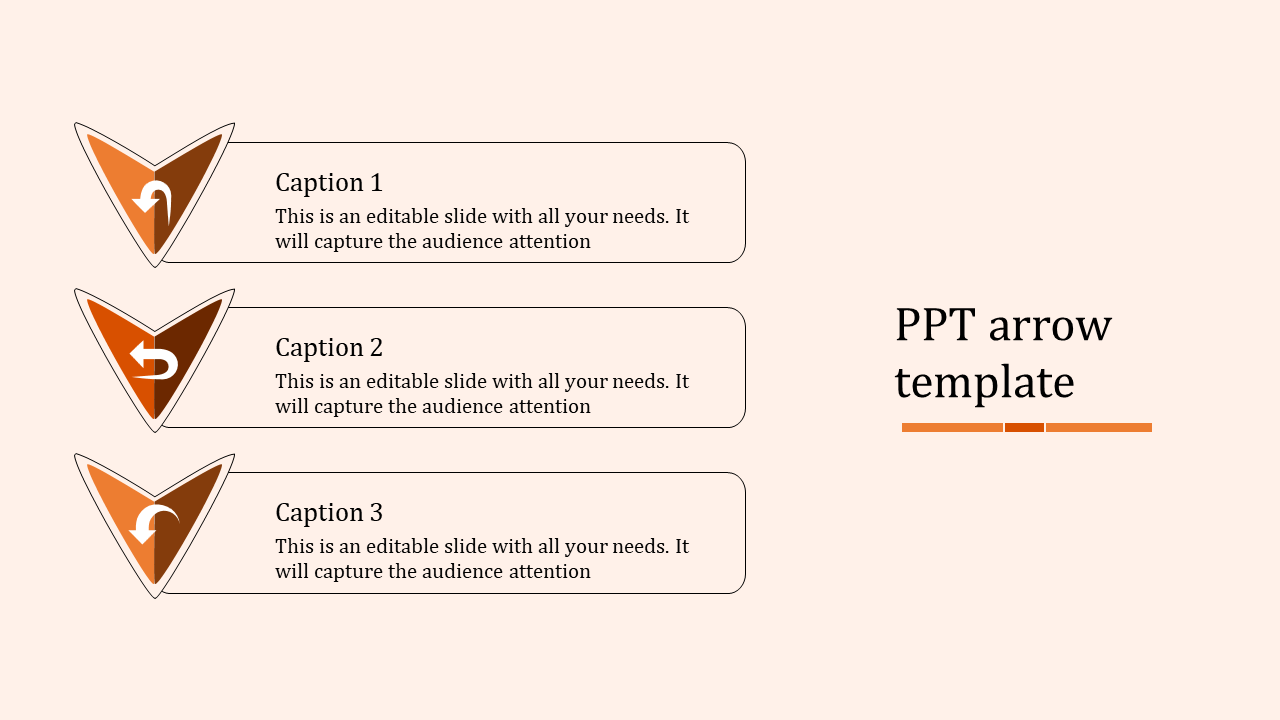 Modern Arrow PowerPoint Template for Strategic Presentations