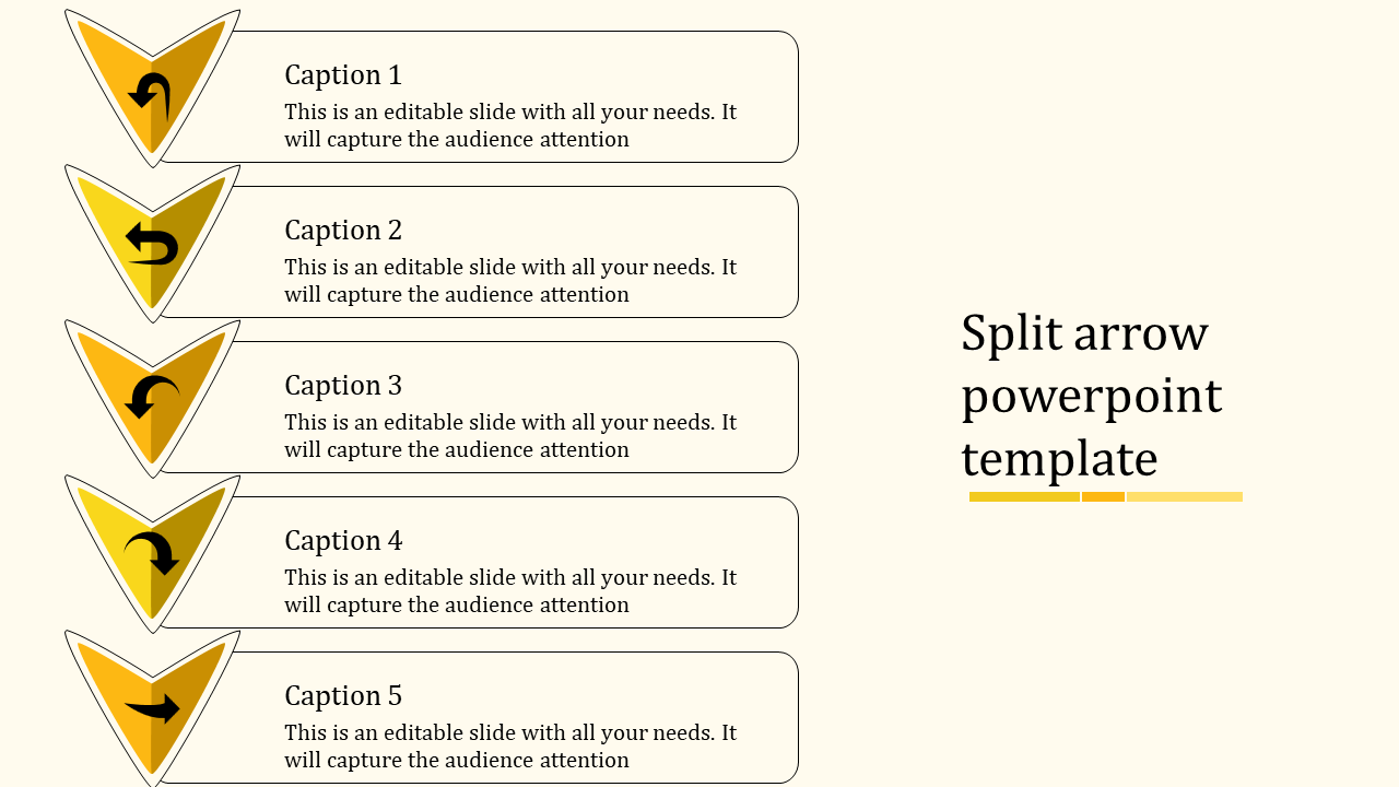 Editable Arrow PPT And Google Slides Template