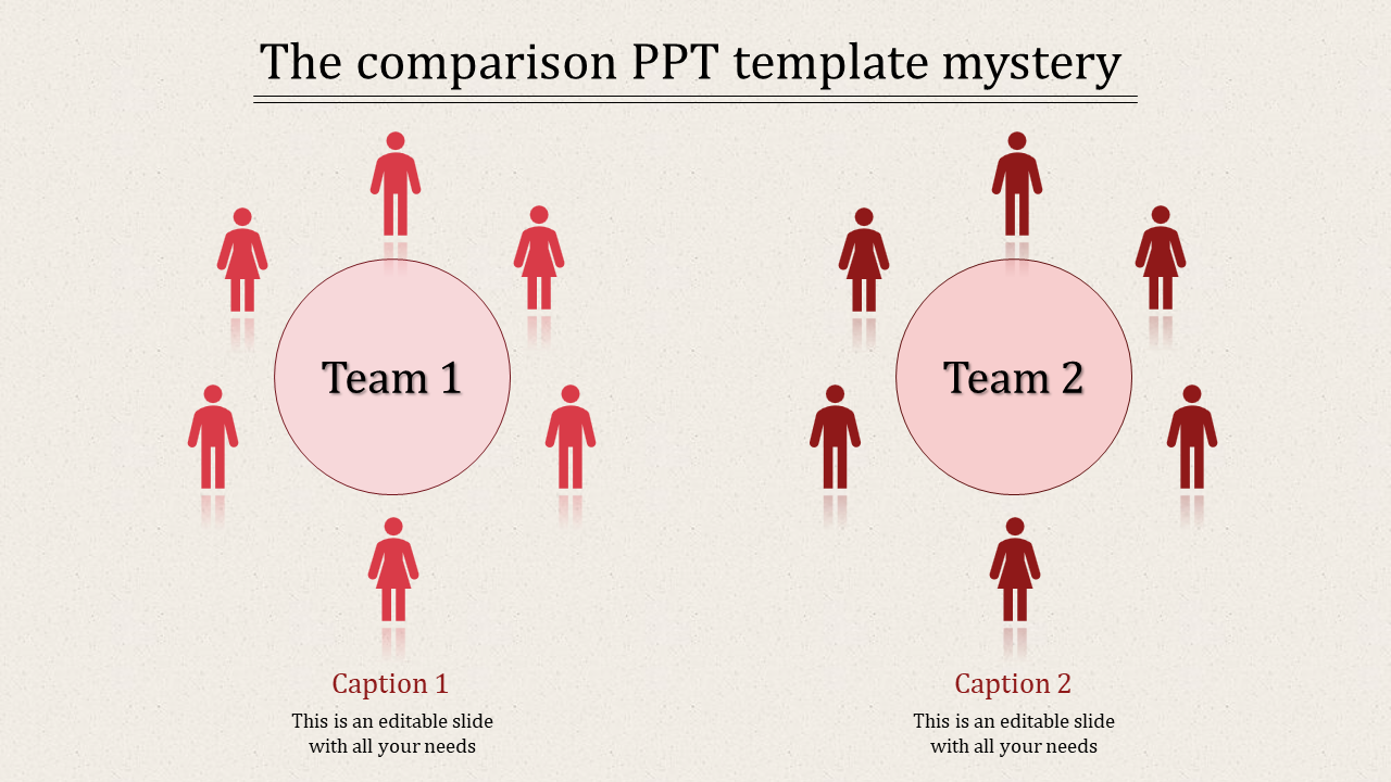 Insightful Comparison PPT Template for Data Analysis