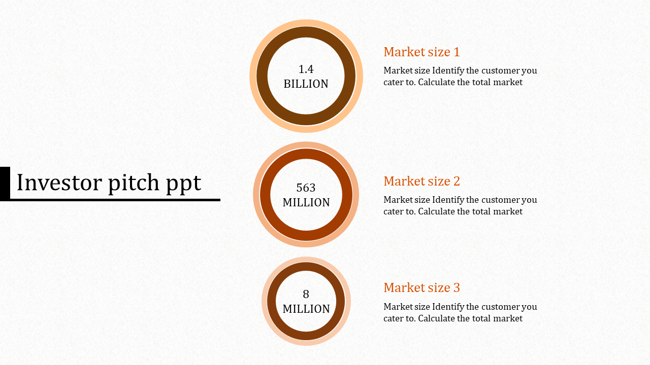 Use Investor Pitch PPT With Three Node Slide Design