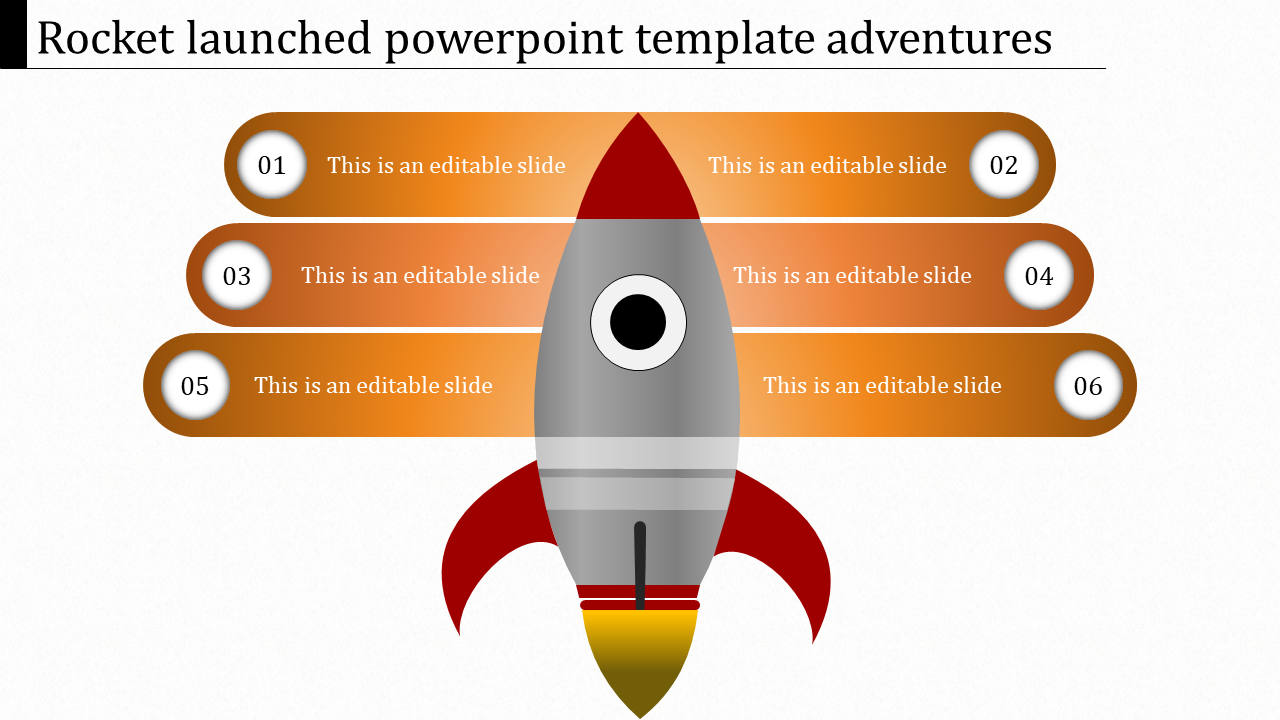 Rocket Launched PowerPoint Template And Google Slides