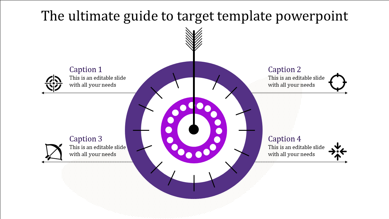 Attractive Target PowerPoint Presentation Template Design