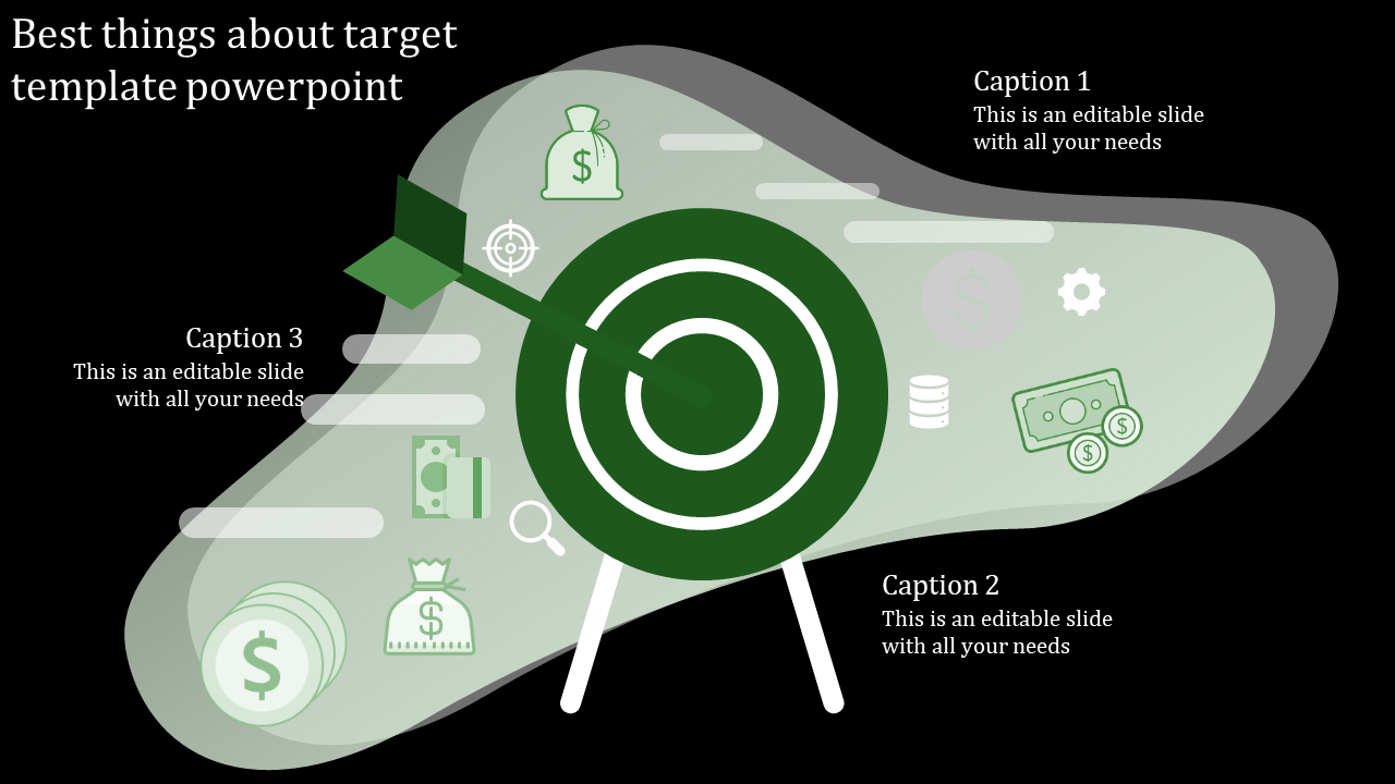 Target Template PowerPoint Presentation for Goal Setting