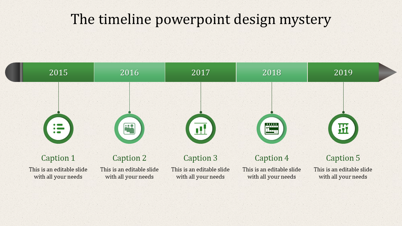 Timeline Presentation PowerPoint for Goal Tracking