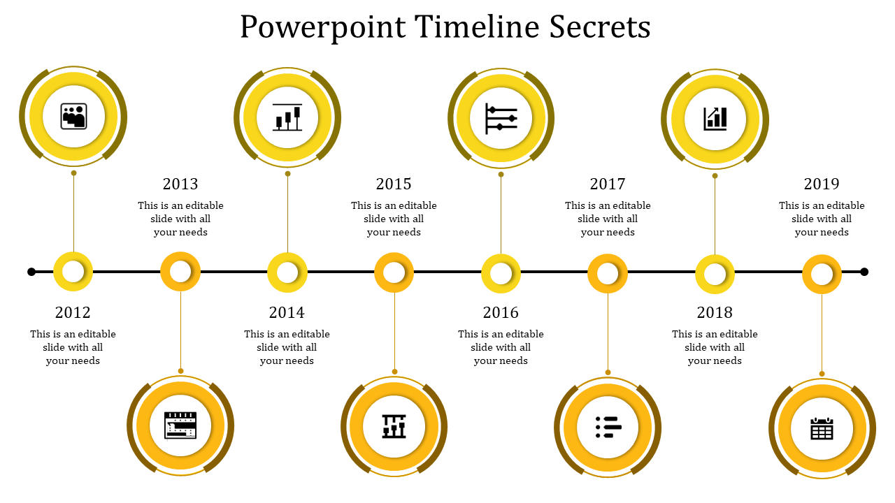 Traditional Style PowerPoint Timeline Templates for Presentations