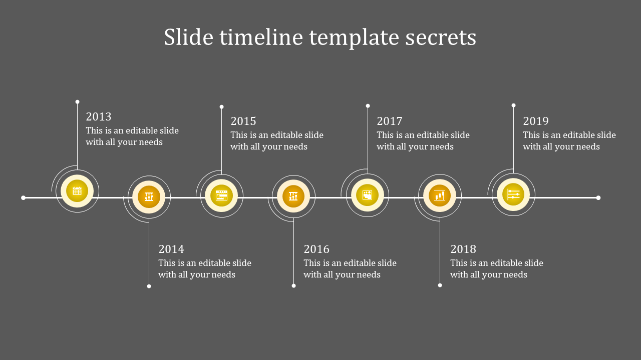 Professional PowerPoint Template With Timeline Layout