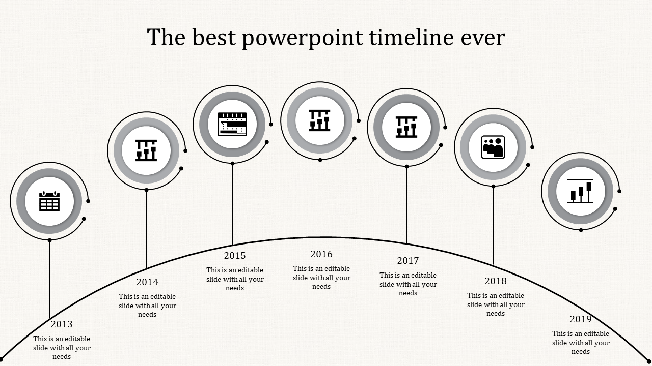 Timeline Slide Template For PPT And Google Slides