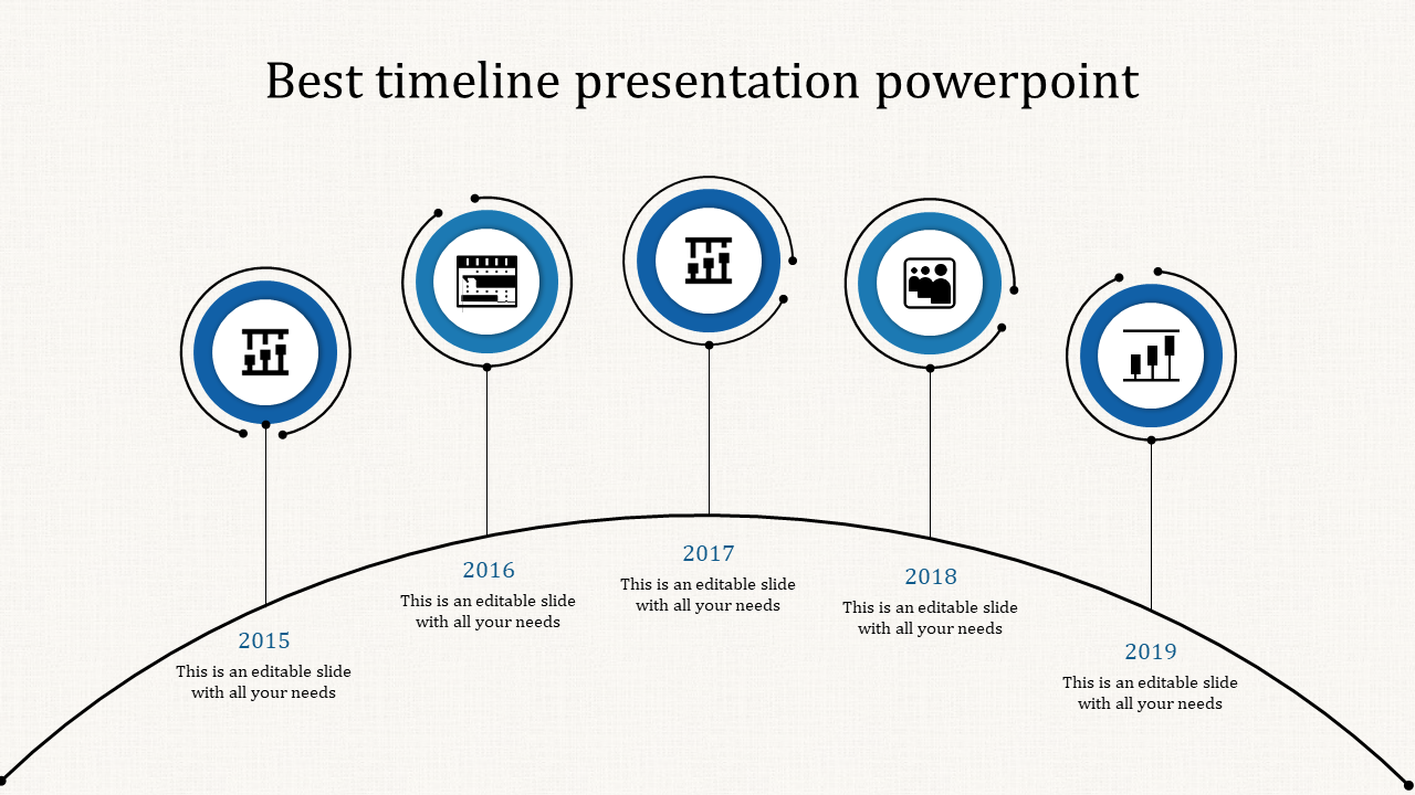 Curved Line Timeline Google Slides and PowerPoint Template