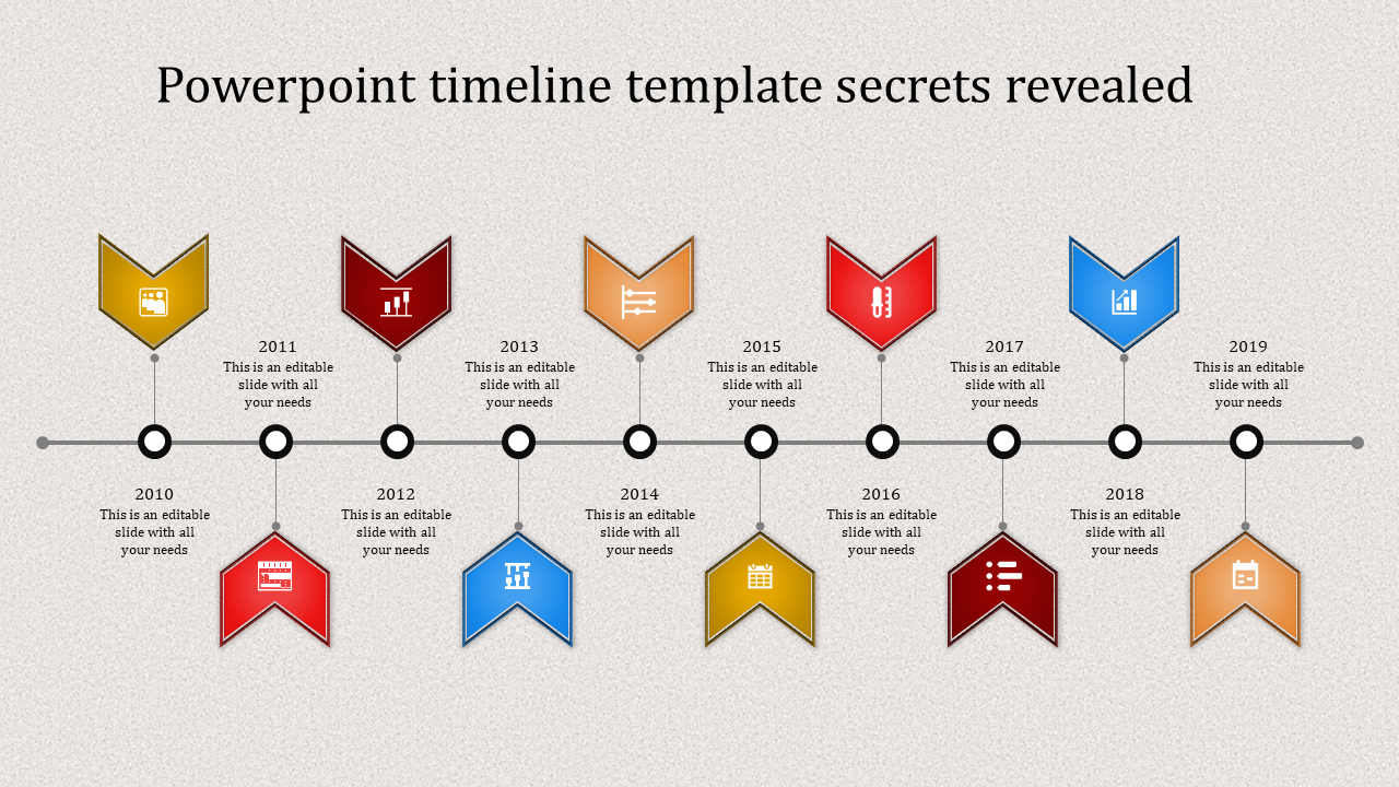 PowerPoint Timeline Template for Clear Milestone Mapping