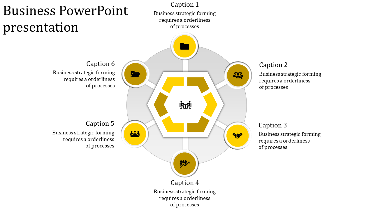 A Six Noded Business PowerPoint Presentation Slide