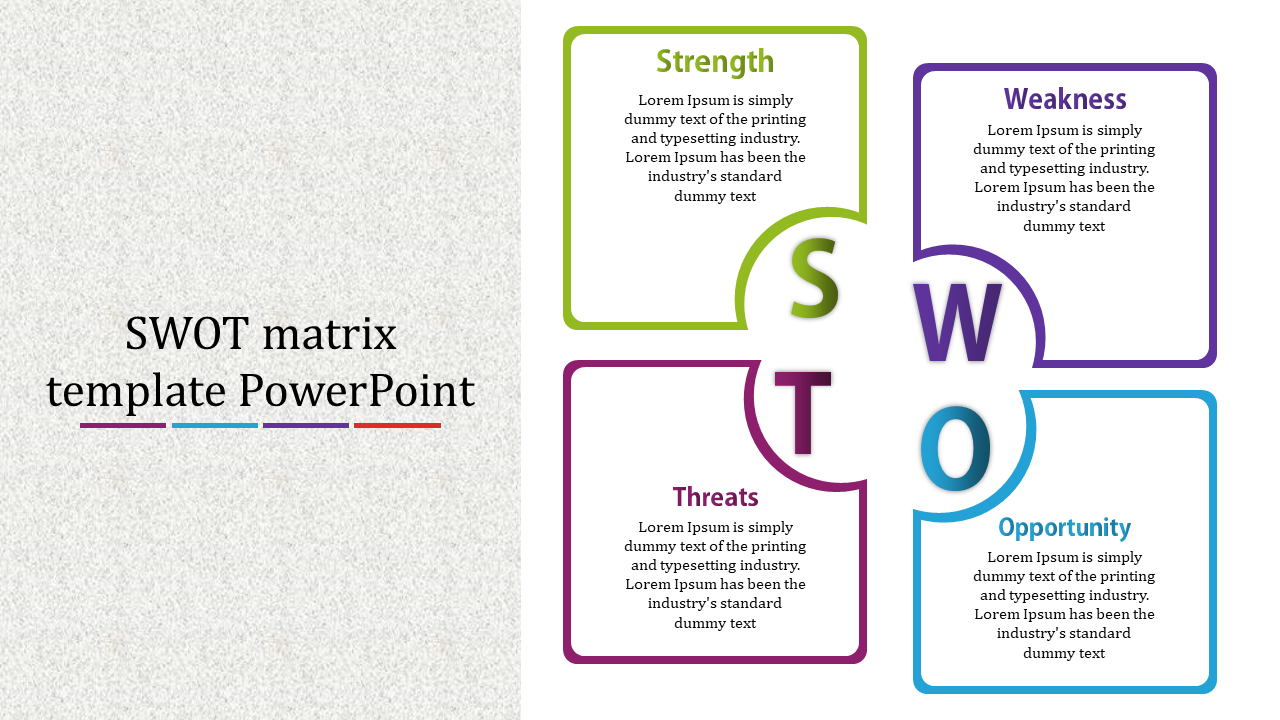  SWOT Matrix  PPT Template and Google Slides 