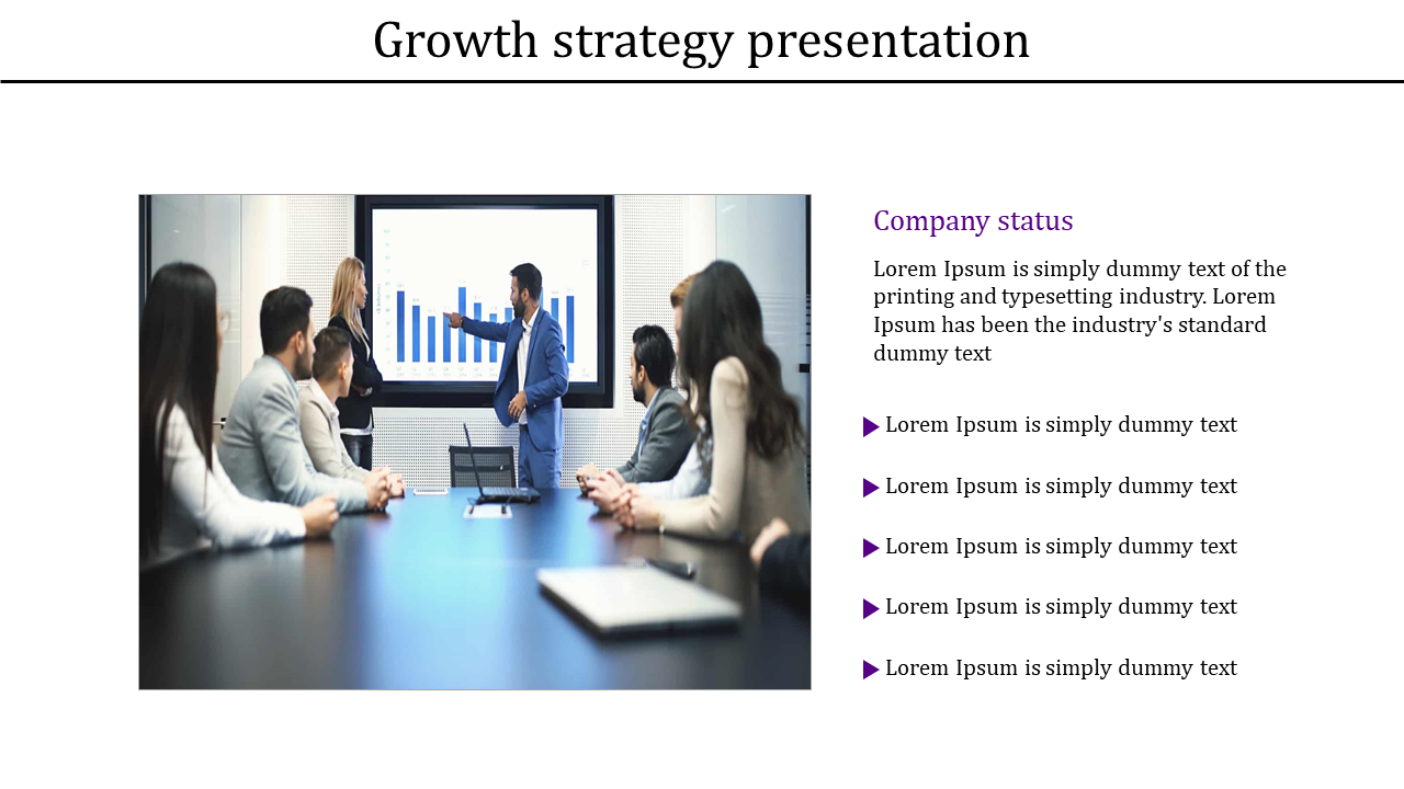 Growth Strategy Presentation Template and Google Slide Themes