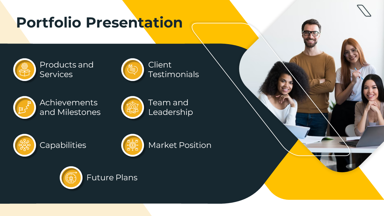 Portfolio Presentation PowerPoint for Showcasing Work