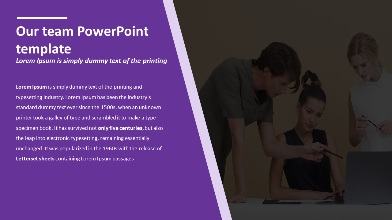 Get Our Team PowerPoint Template and Google  Slides Presentation