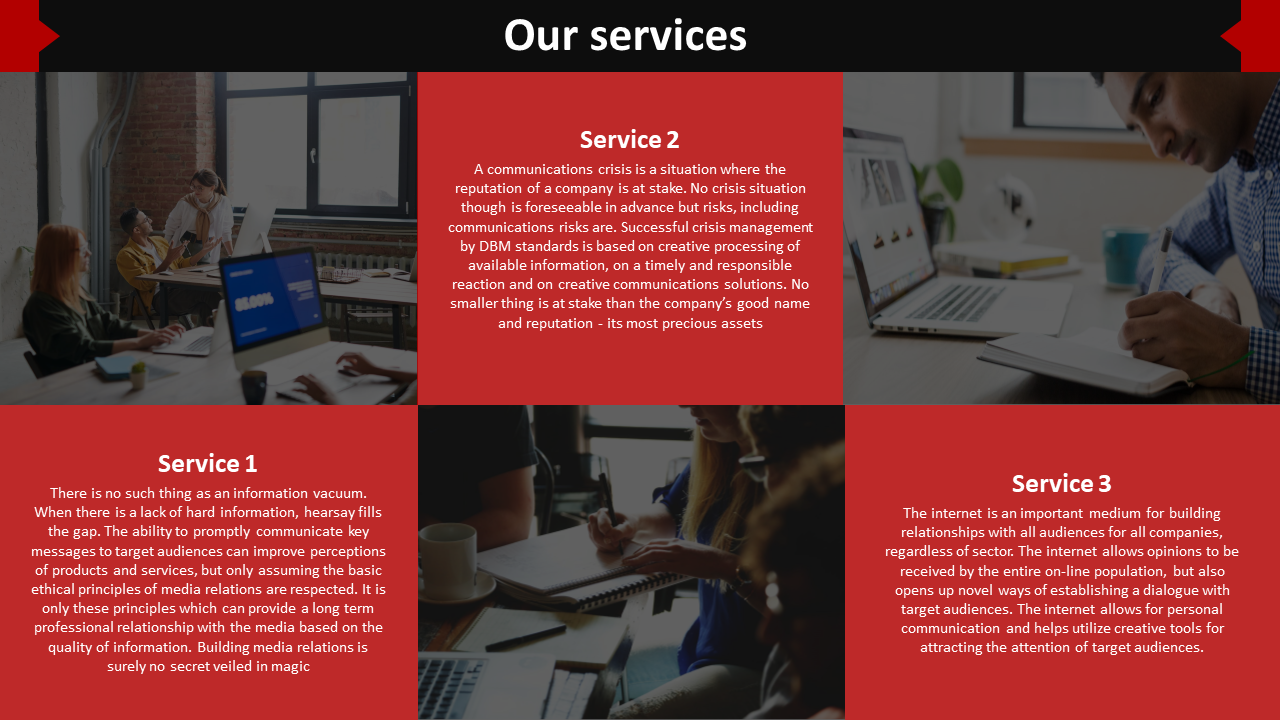 Try Our Predesigned Professional Service PowerPoint Template