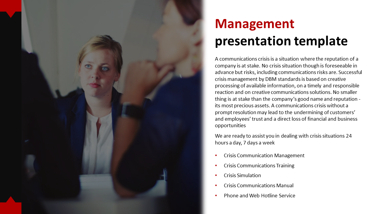 Free Management Presentation Template and Google Slides