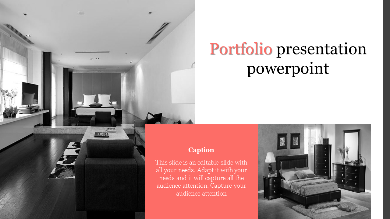 Portfolio Presentation PowerPoint for Visual Projects