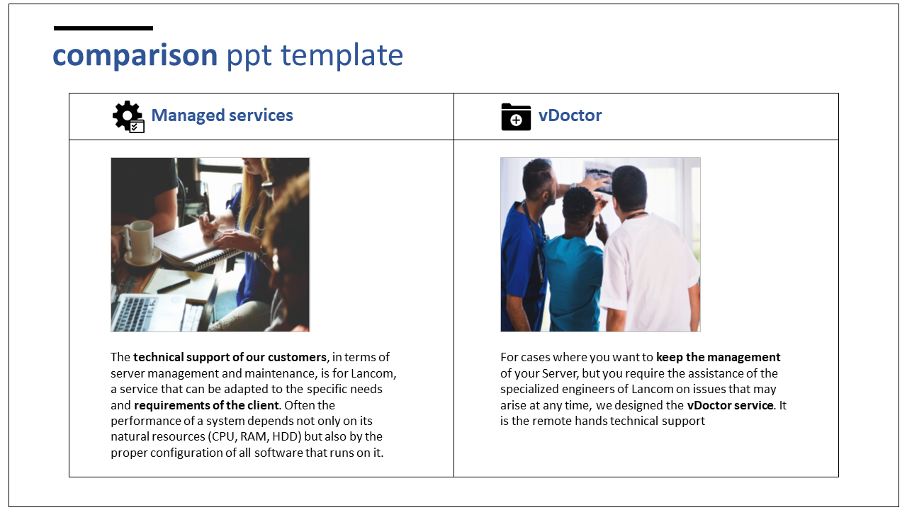 Impressive  Comparison PPT and Google Slides Template