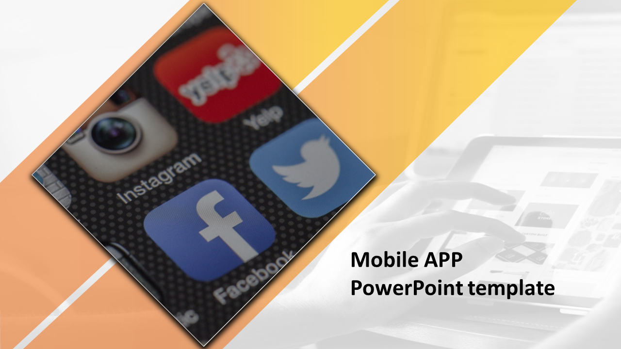 Get Mobile App PowerPoint Template Slide Design PPT